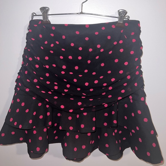 Polka dot rouched dynamite skirt - Picture 4 of 4
